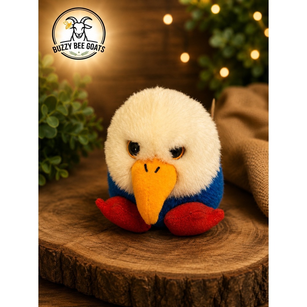 SWIBCO PUFFKINS PATRIOT THE EAGLE PLUSH BEANBAG TOY VINTAGE 1998